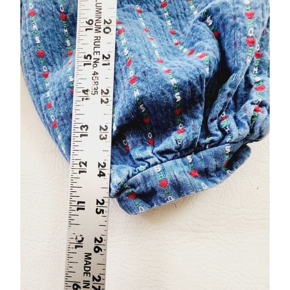 RARE OshKosh B’Gosh Vintage Logo Ruffle Embroidery Spell Out Heart Overalls 3T - Picture 7 of 9